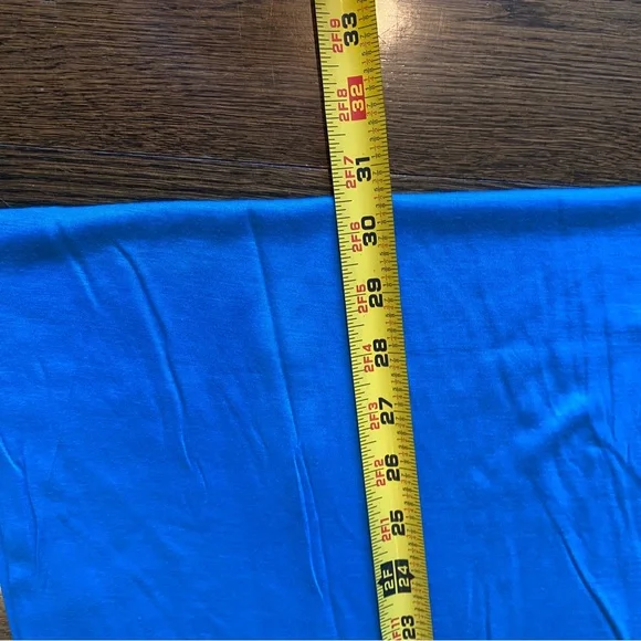 Echo Infinity Scarf Bright Blue 12" x 30" Jersey Comfy & Great for Spring! - Picture 4 of 5
